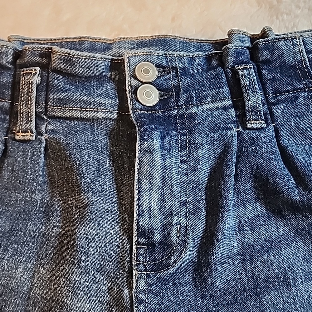 No Boundaries Blue Denim Shorts - Picture 7 of 9